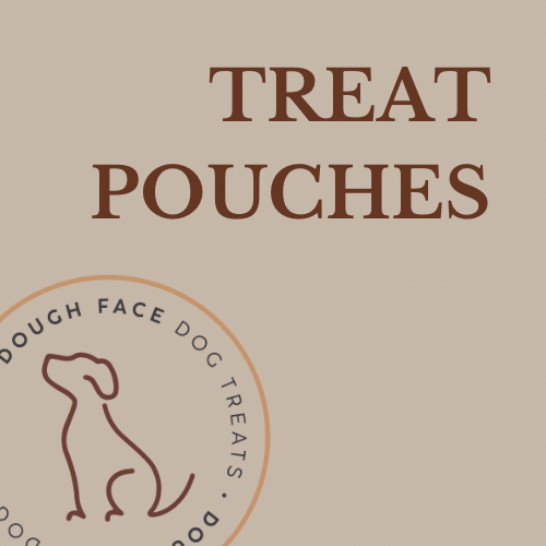 Leather Treat Pouch Dough Face Dog Treats